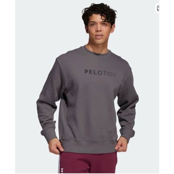 Adidas x Peleton Crew Sweatshirt pullover medium gray - Picture 1 of 9